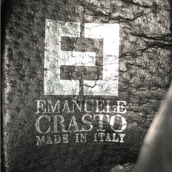 Women’s Emanuele Crasto Black Chelsea Distressed Suede Lug Sole Boots Size 10 - Picture 12 of 16